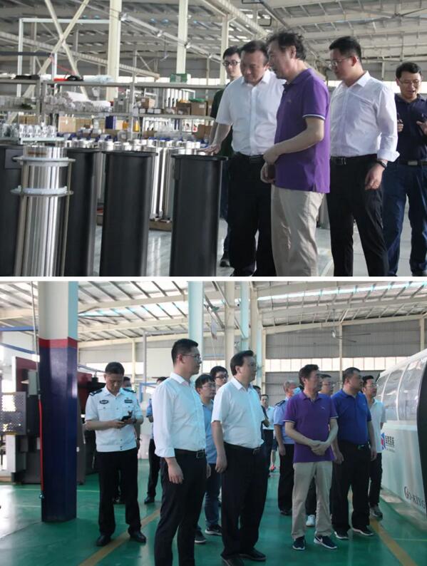 南昌市副市長、公安局局長萬秀奇一行參觀百勝智能制造基地