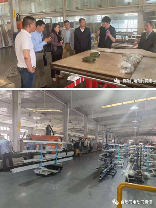 協(xié)會一行分別參觀了緊急疏散平滑門、高端裝甲門、不銹鋼等產(chǎn)品的生產(chǎn)現(xiàn)場