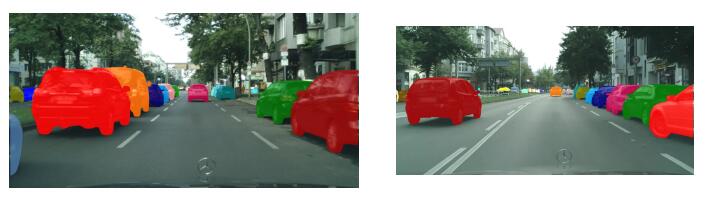 該國際競賽數(shù)據(jù)集的實例分割效果