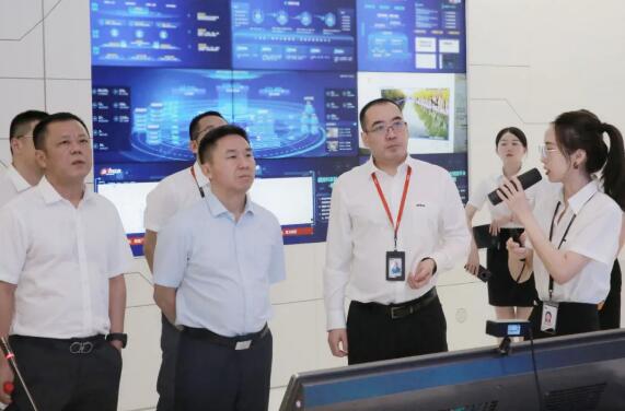 中國(guó)電信集團(tuán)副總經(jīng)理劉桂清一行參觀大華展廳