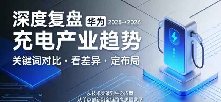 深度復盤|  華為2025→2026 充電關鍵詞對比：看差異，定布局！