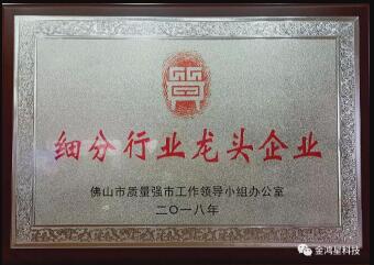 重磅！??！熱烈祝賀金鴻星入選“佛山市細(xì)分行業(yè)龍頭企業(yè)”名單