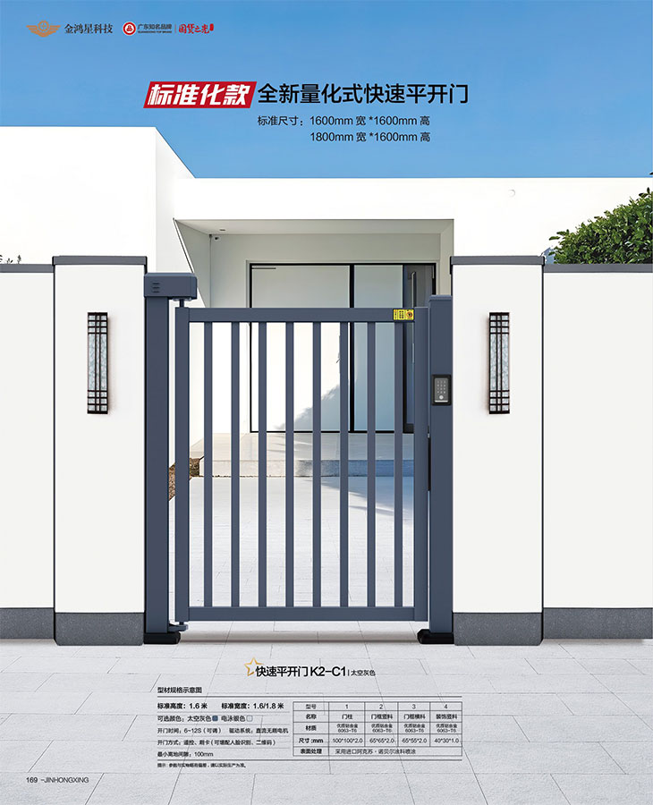 快速平開門K2-C1