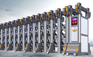 鋁合金伸縮門 - 銳寶819A-G（三排連動(dòng)）鋁合金伸縮門