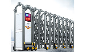 鋁合金伸縮門 - 悅系三排連動(dòng)809A（古銅銀）鋁合金伸縮門