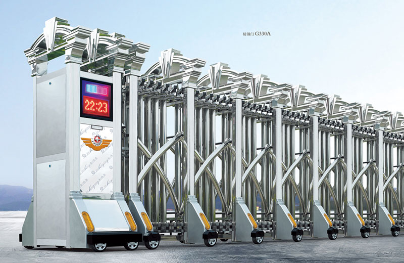 精鋼門G330A不銹鋼伸縮門