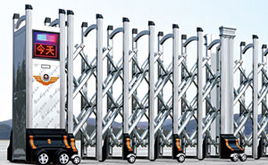 不銹鋼伸縮門 - 精鋼門G305（分段門）不銹鋼伸縮門