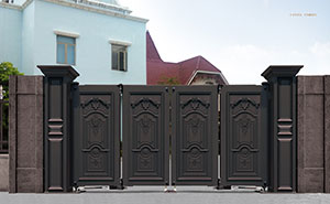 電動折疊門 - 智能懸折門938-FA2（深咖）