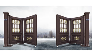 電動折疊門 - 智能懸折門938-B4（深咖）