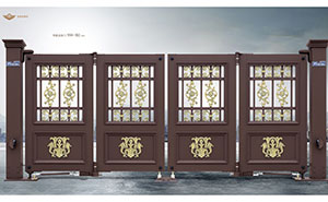 電動折疊門 - 智能懸折門938-B2（深咖）