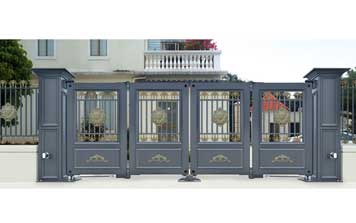 電動折疊門 - 智能懸折門938-B8（深灰）