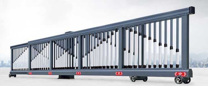 智能分段平移門907B(深灰）