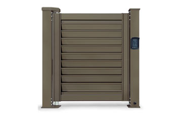 廣告小門(mén) - 人行通道快速平開(kāi)門(mén)【150柱】K2-A2（深咖）