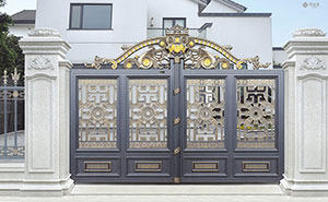 鋁藝大門 - 盧浮魅影-皇家-LHJ17122鋁藝大門