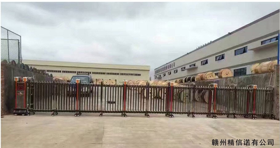 贛州精信諾有限公司伸縮門(mén)工程案例 - 中出網(wǎng)-智能出入口與停車充電門(mén)戶