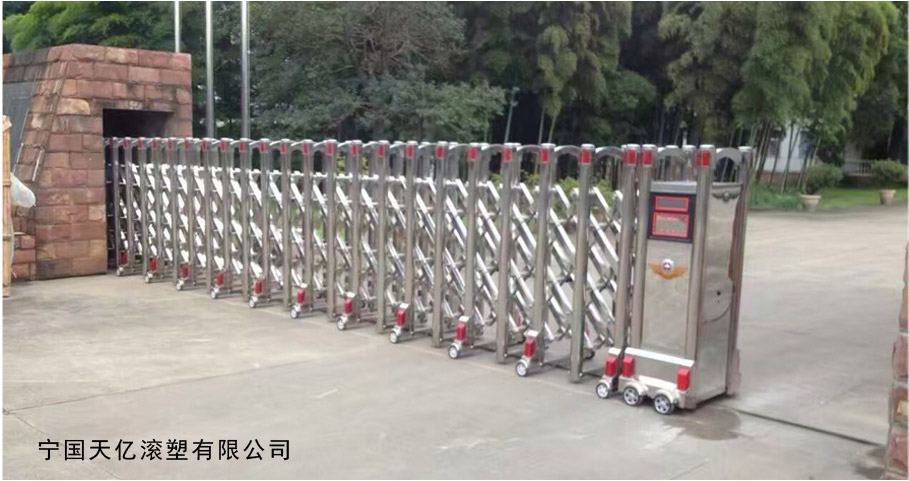 寧國天億滾塑有限公司伸縮門工程案例 - 中出網(wǎng)-智能出入口與停車充電門戶