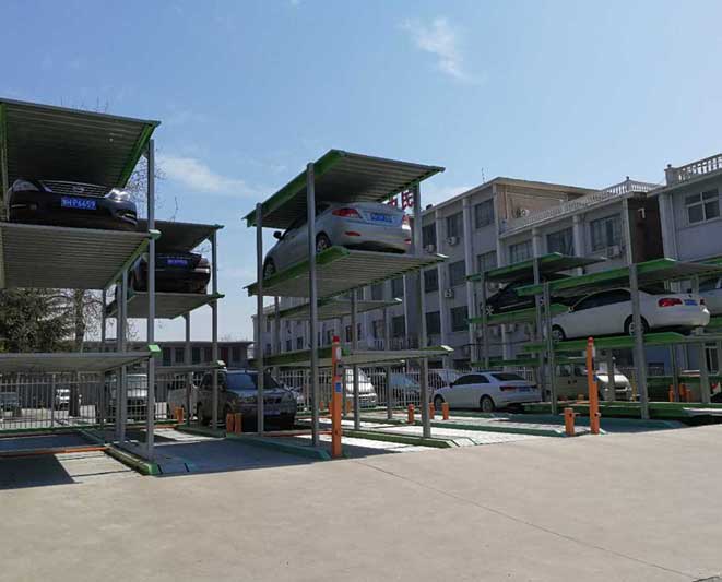 水平循環(huán)類-PJS-QX154基坑四層式立體車庫(kù)