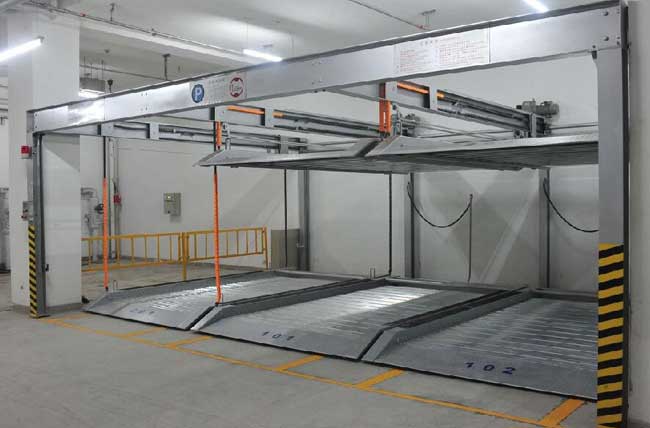兩層升降橫移立體車庫(kù)