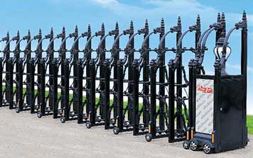 歐式鑄鋁門1號(hào)電動(dòng)伸縮門