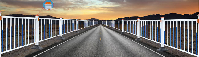 公路護欄-A（帶太陽能警示燈）