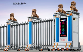 電動伸縮門 - 聚財門001(單排)伸縮門