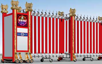 鋁合金伸縮門(mén) - 鋁合金電動(dòng)伸縮門(mén)