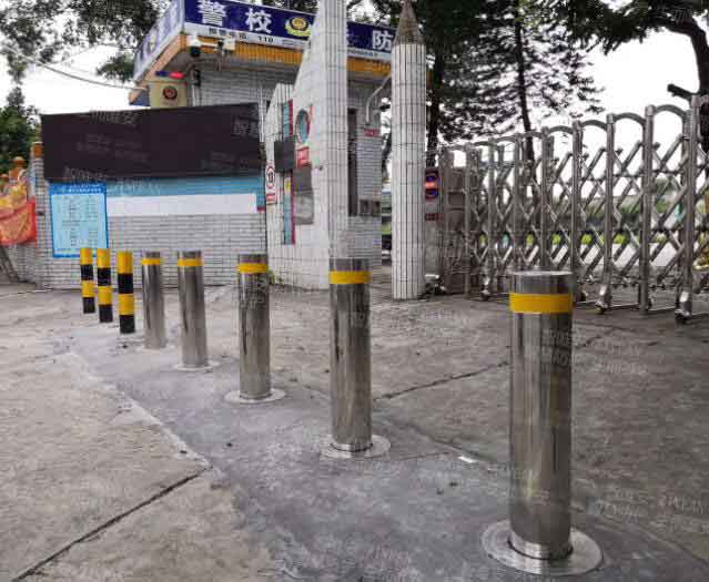 南海區(qū)獅山鎮(zhèn)七甫小學(xué)升降柱案例 - 中出網(wǎng)-智能出入口與停車充電門戶