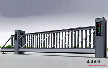 懸浮平移門 - LD-08黑色無(wú)軌懸浮門