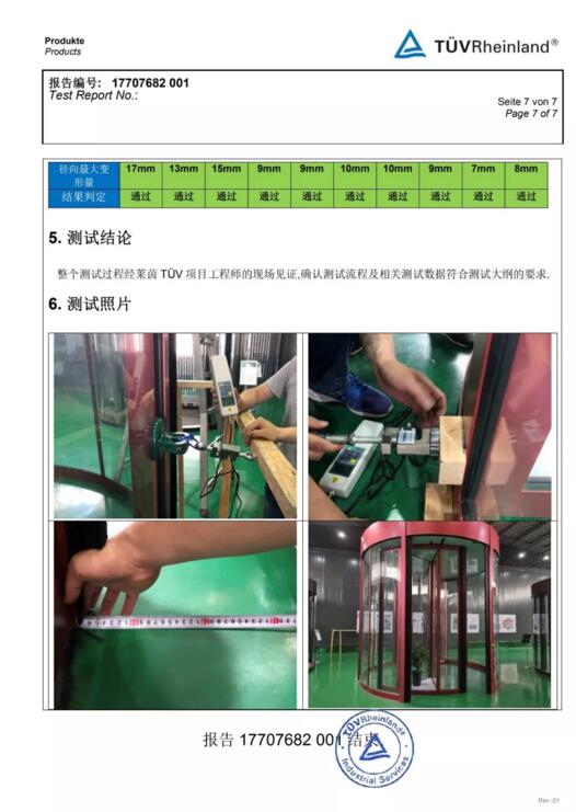 獲得德國TUV認證機構的檢測報告！