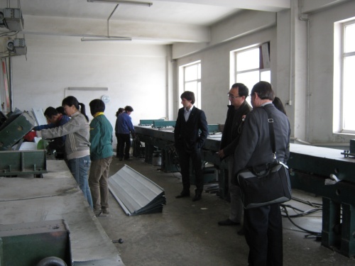 意大利FAAC中國區(qū)CEO參觀，考察我公司工廠車間