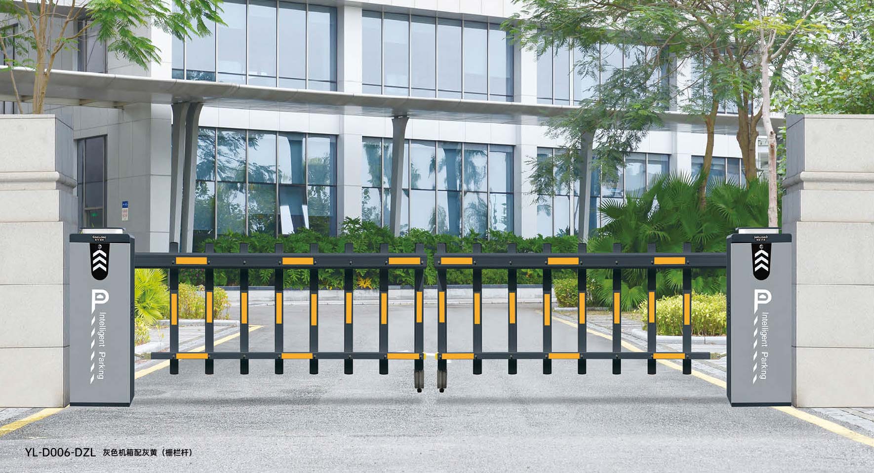 灰色機(jī)箱配灰黃（柵欄桿）YL-D006-DZL