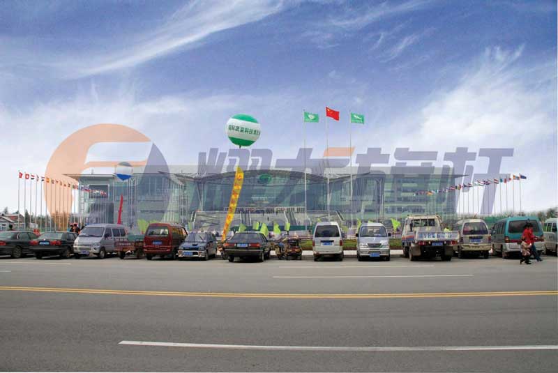 山東壽光國際會展中心旗桿案例 - 中出網(wǎng)-智能出入口與停車充電門戶