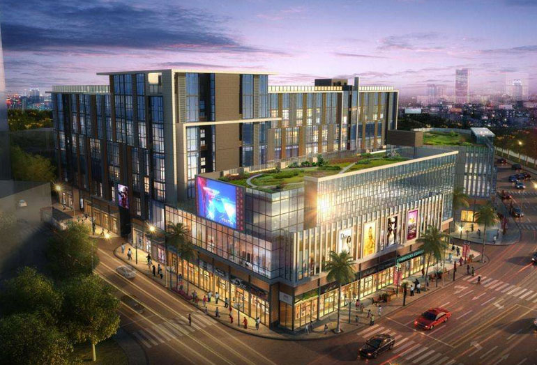 佛山富力廣場護欄案例 - 中出網(wǎng)-智能出入口與停車充電門戶