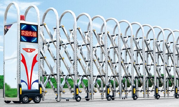 鉆石網花電動伸縮門