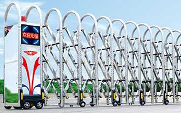 鉆石網花電動伸縮門