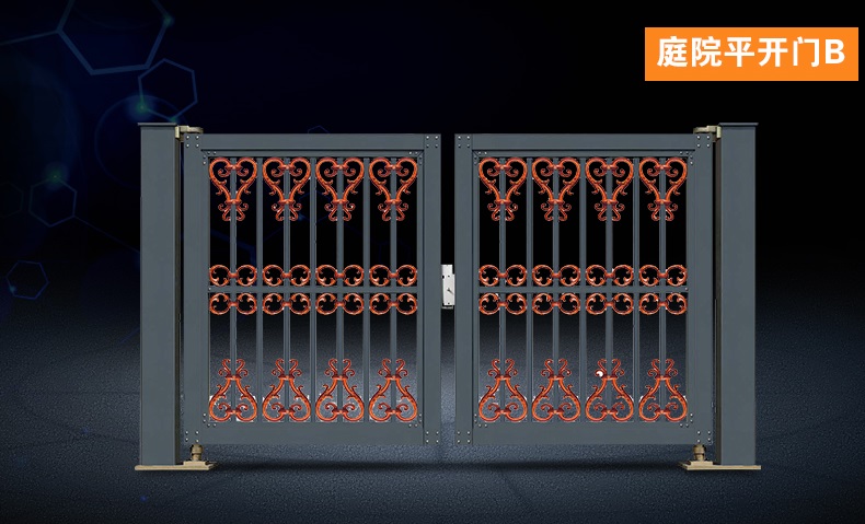 別墅庭院平開(kāi)門(mén)B