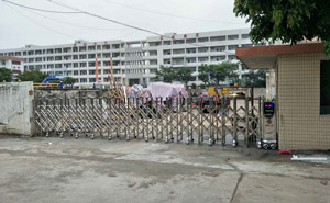 河南濮陽中學(xué)電動伸縮門案例