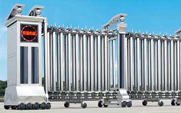 新名門一派（黑鈦雙柱）電動(dòng)伸縮門