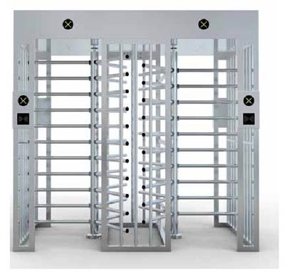 雙門方頂120°全高轉閘