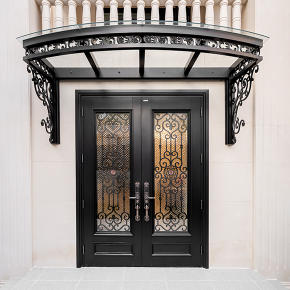 入戶門-ZP-帝雅玻璃門花