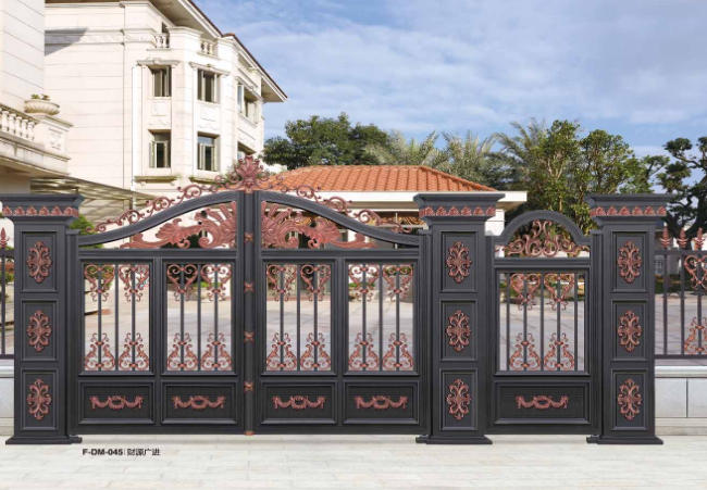 別墅大門豪華鋁藝庭院門F-DM-045