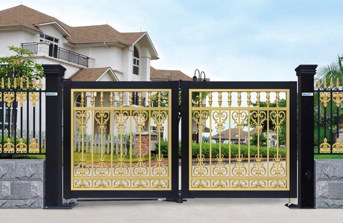 智能懸浮折疊門718E（黑+金色）