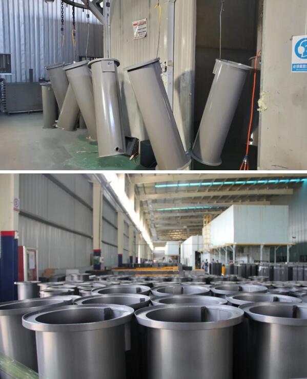 升降柱柱體采用機(jī)器人焊接