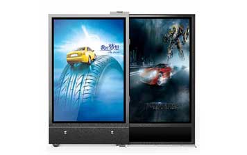 人行通道無(wú)軌平移廣告門(mén)