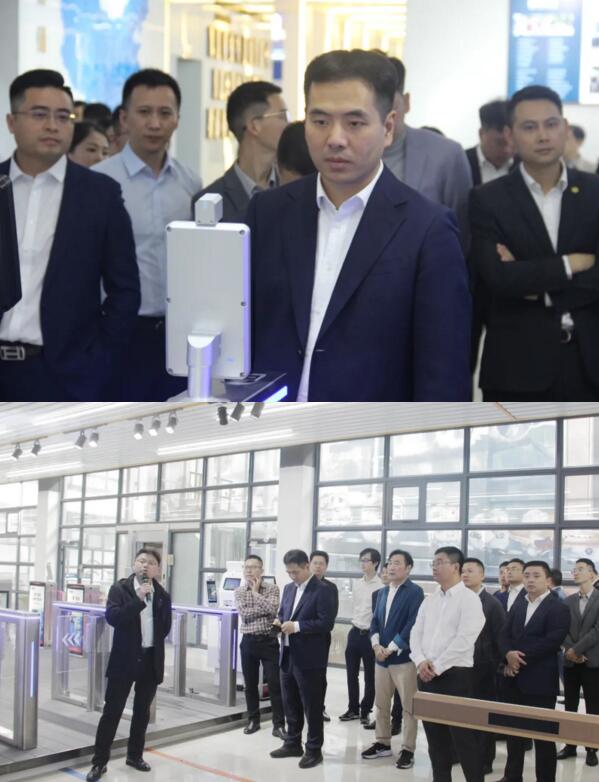 公司陪同人員向江西省委、省青年企業(yè)家協(xié)會(huì)嘉賓展示、講解了百勝城市級(jí)智慧停車解決方案的落地、應(yīng)用