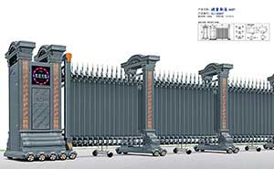 鋁合金伸縮門(mén) - 歐雷斯盾A607鋁合金伸縮門(mén)