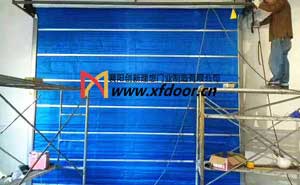 孝感市嘉航酒店特級無機布防火卷簾門案例