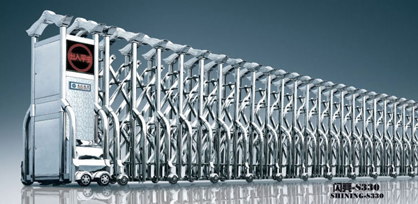 南北德信閃亮-S330不銹鋼伸縮門