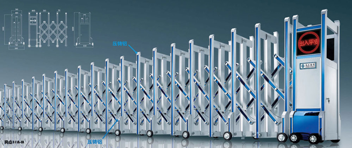 亮點318-B鋁合金伸縮門