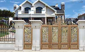 鋁藝大門 - 龍鳳呈祥（折疊門）NB-961